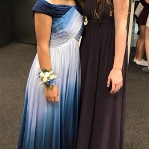 Blue Ombre Maxi Dress